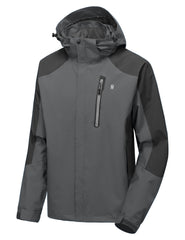Little Donkey Andy men's rain jacket back view highlighting breathable fabric for comfort.