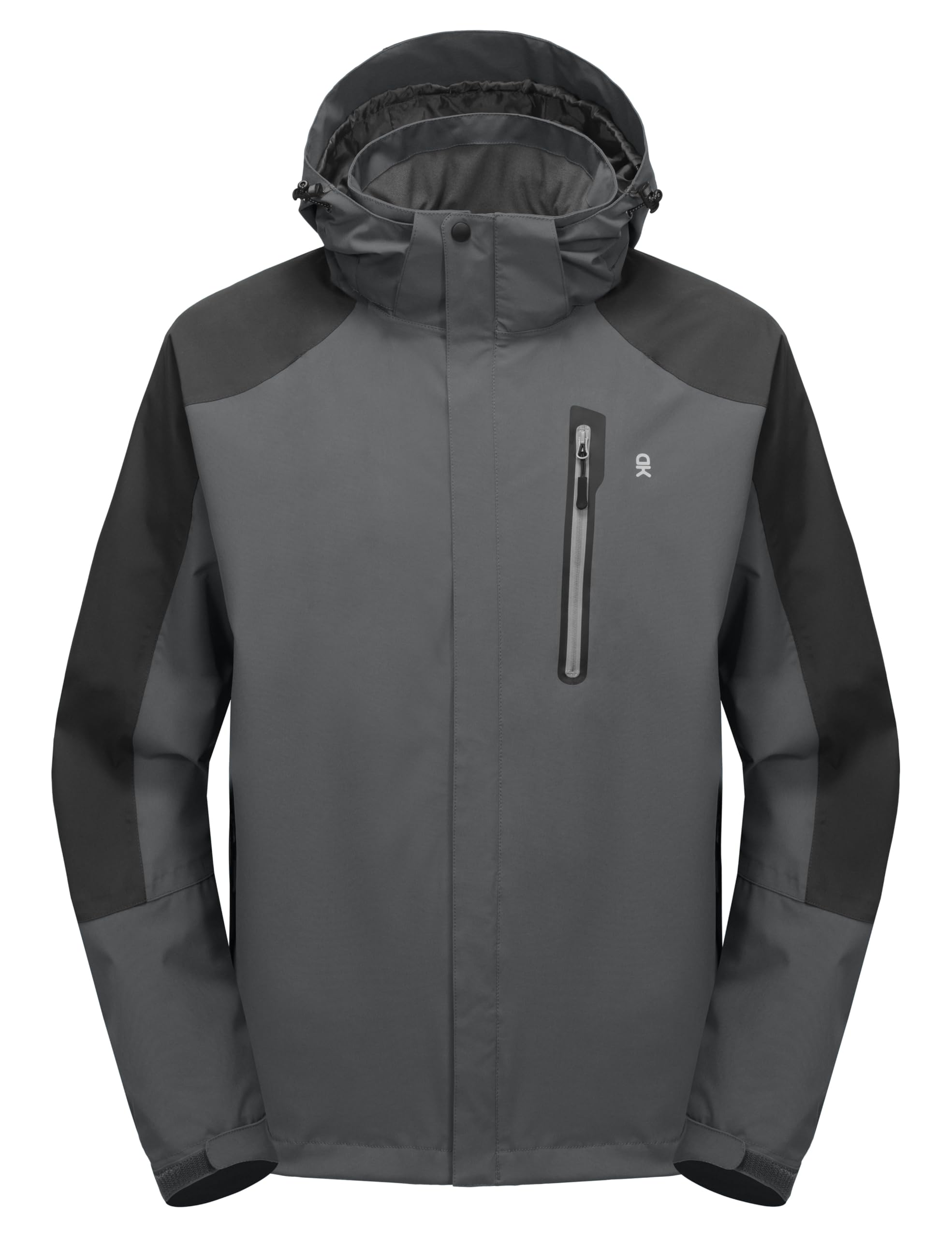 Little Donkey Andy men's rain jacket front view showing waterproof construction for all-weather protection.