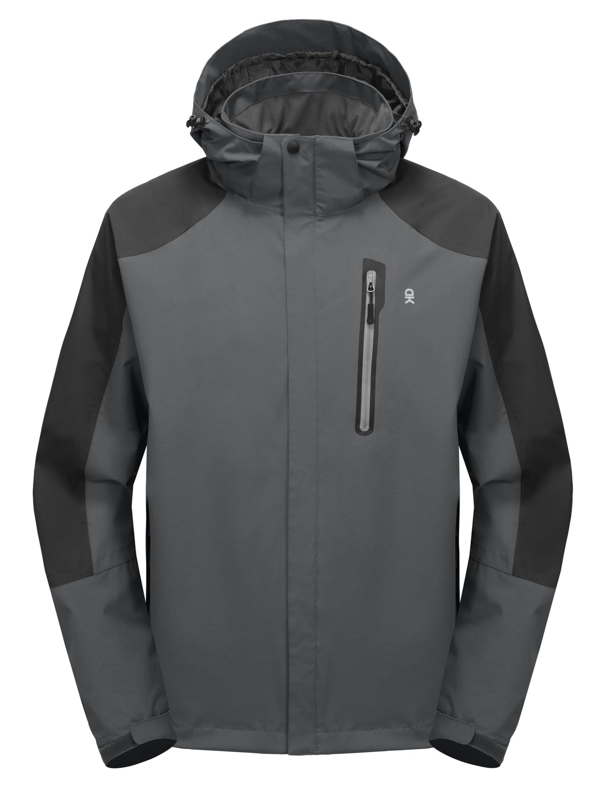 Little Donkey Andy men's rain jacket front view showing waterproof construction for all-weather protection.