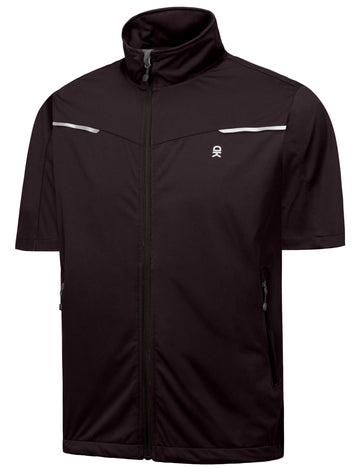 Little Donkey Andy men's windproof vest front view showing wind protection for cool outdoor workouts