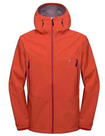 Little Donkey Andy hood tucked into collar detail for adaptable weather protection.