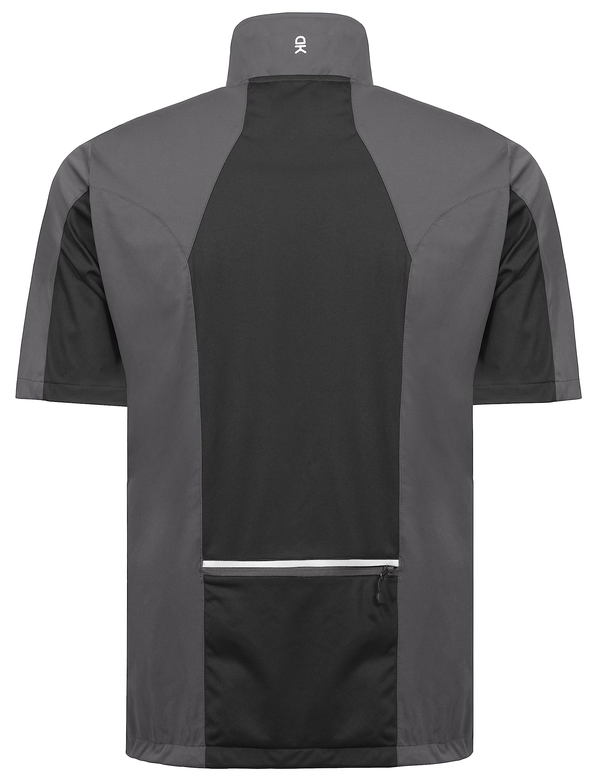 Little Donkey Andy softshell vest back pocket for secure hike storage.