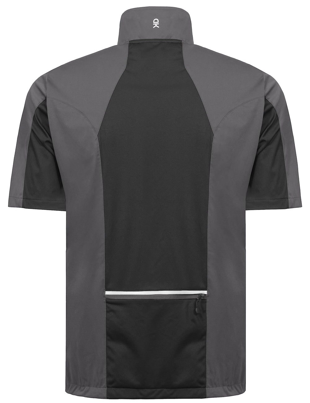 Little Donkey Andy vest chin guard detail with stand-up collar for warmth