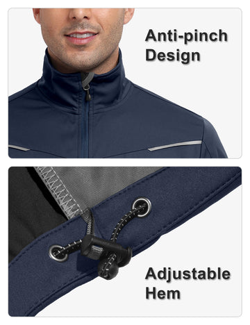 Little Donkey Andy stand-up collar with chin guard adds warmth.
