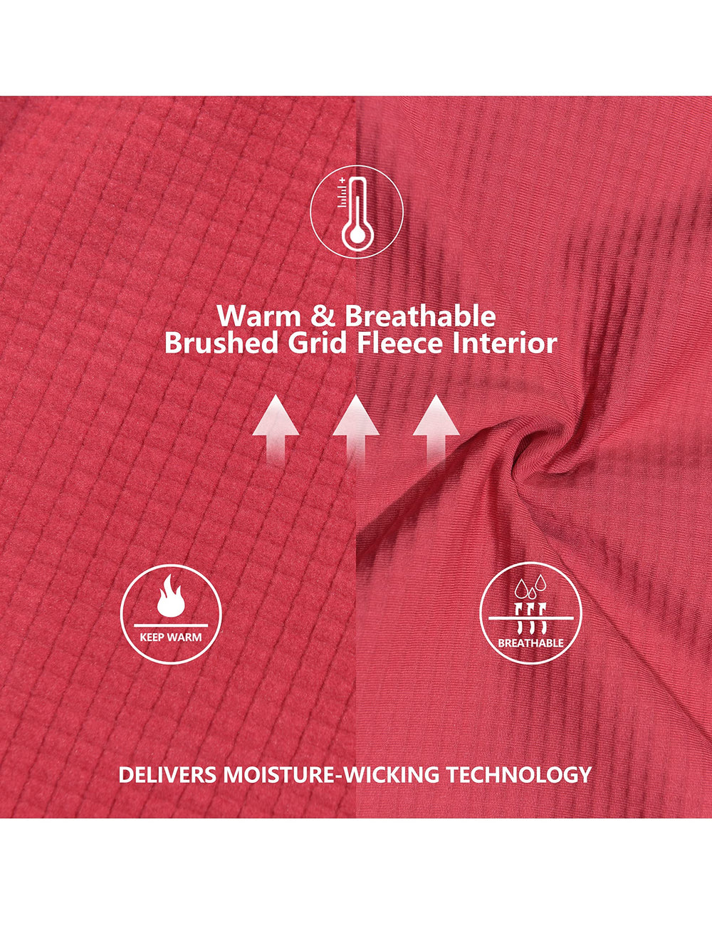 Little Donkey Andy Watermelon Red zip detail enables instant heat adjustment