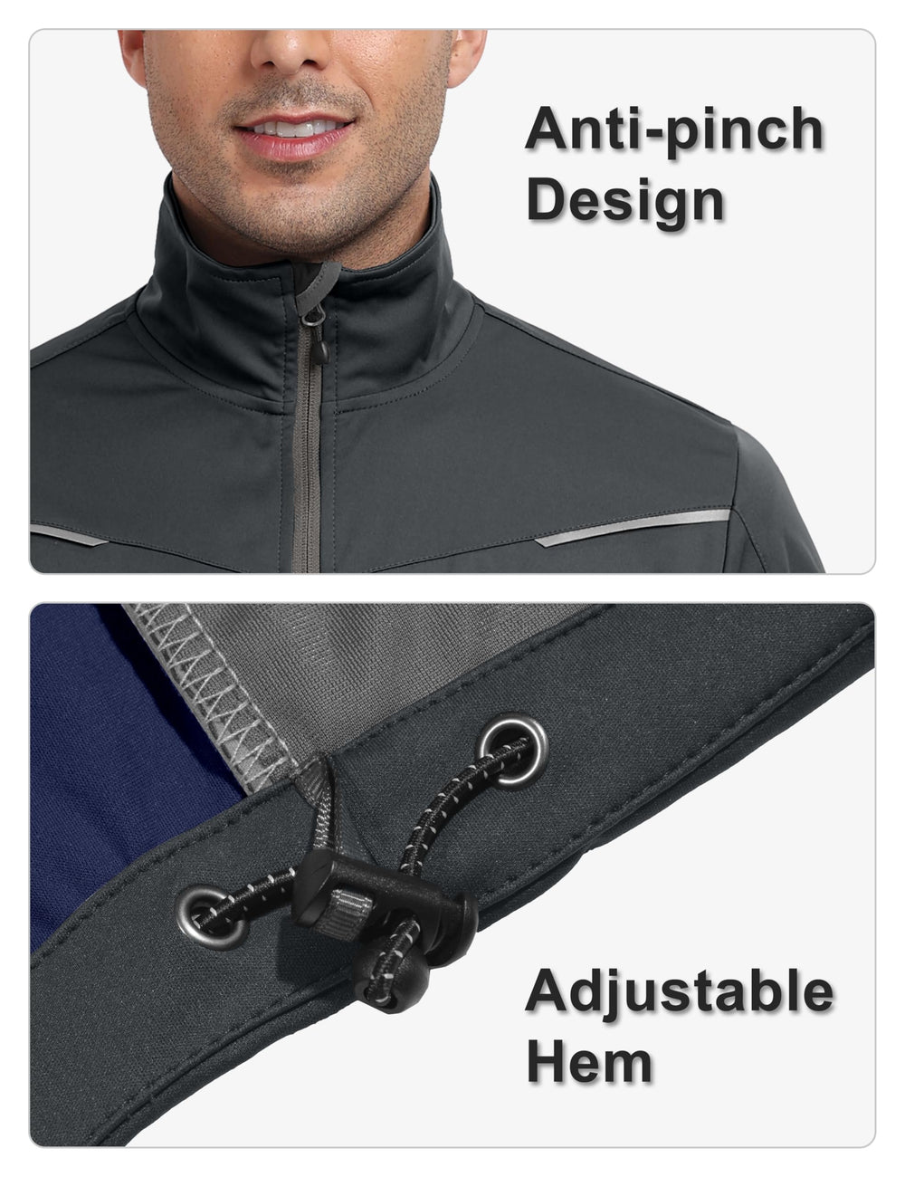 Little Donkey Andy vest membrane water-resist image highlights dry core in light rain.