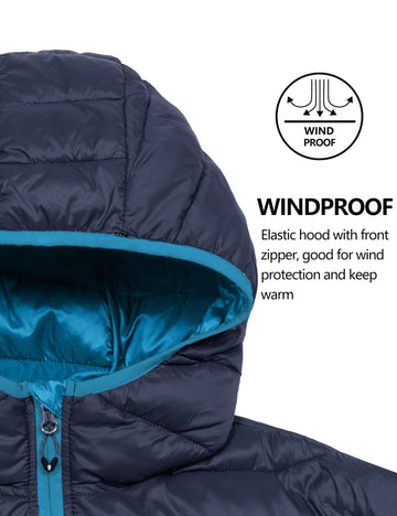 Little Donkey Andy water-resistant nylon shell with DWR helps stay dry in light rain