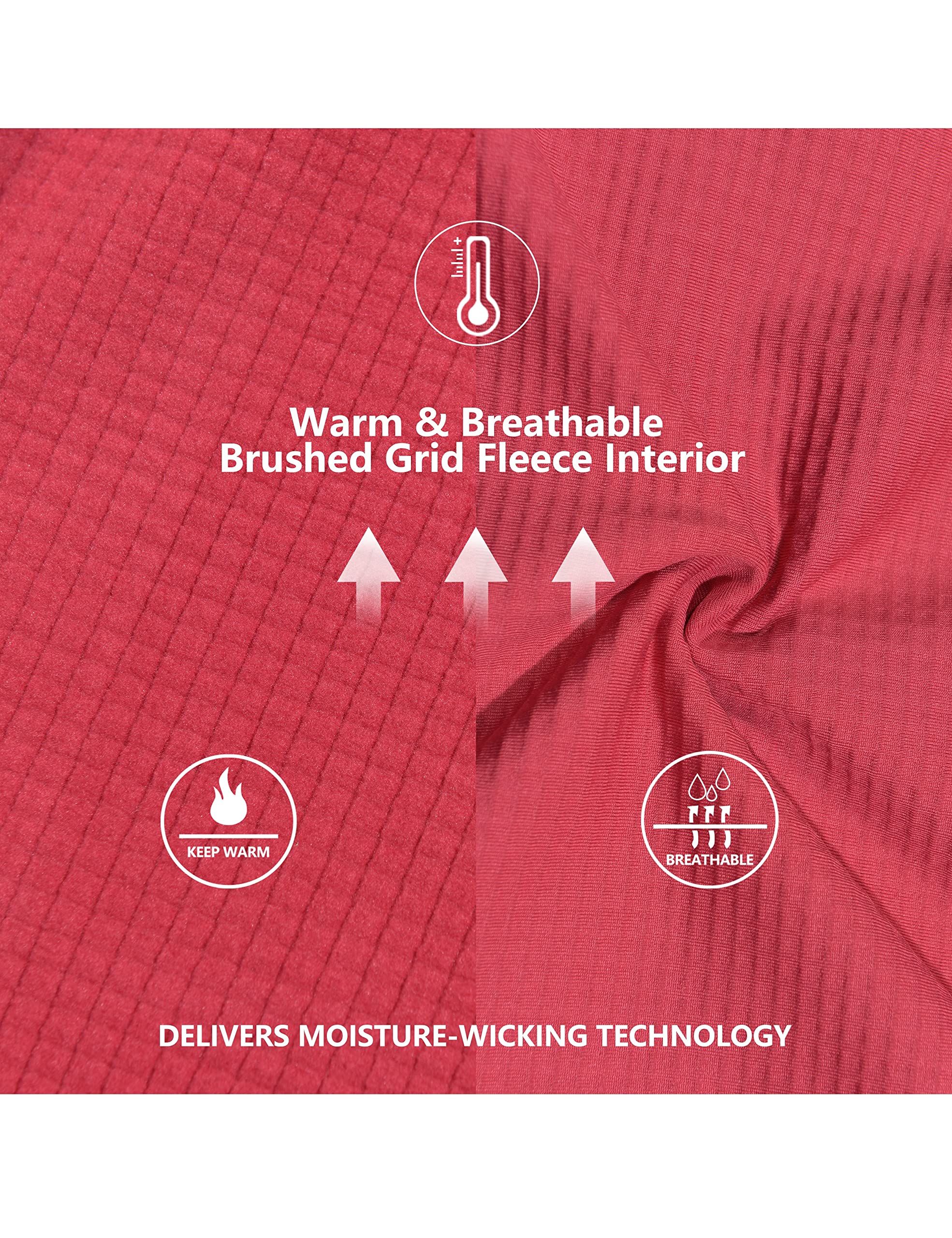 Little Donkey Andy fleece jacket with thumb holes for extra warmth during activity