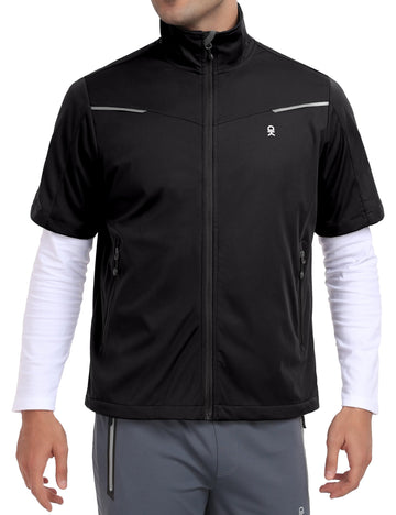 Little Donkey Andy windproof vest side profile showing lightweight mobility.