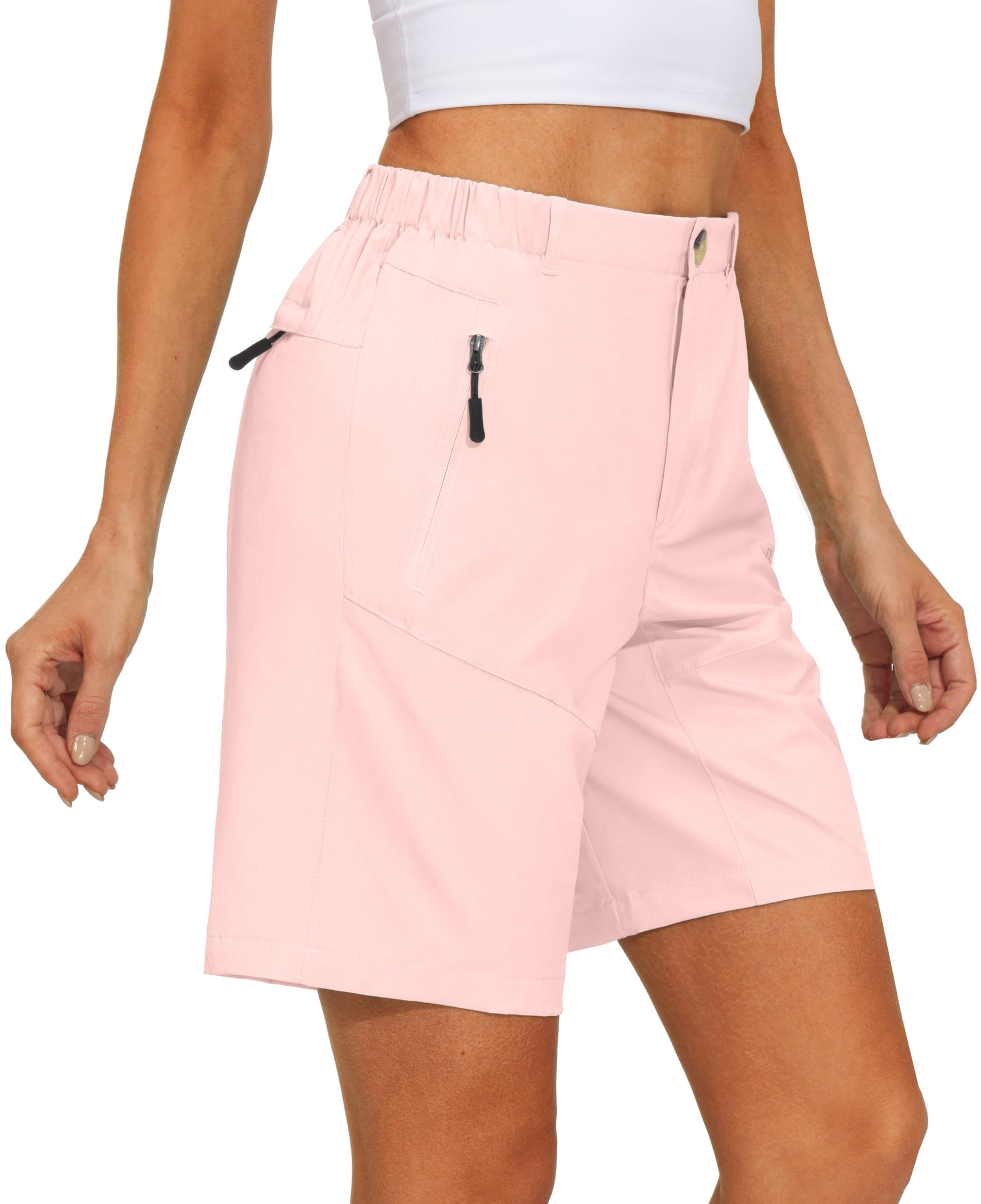 Little Donkey Andy pink hiking shorts UPF 50+ rear pocket for safe storage