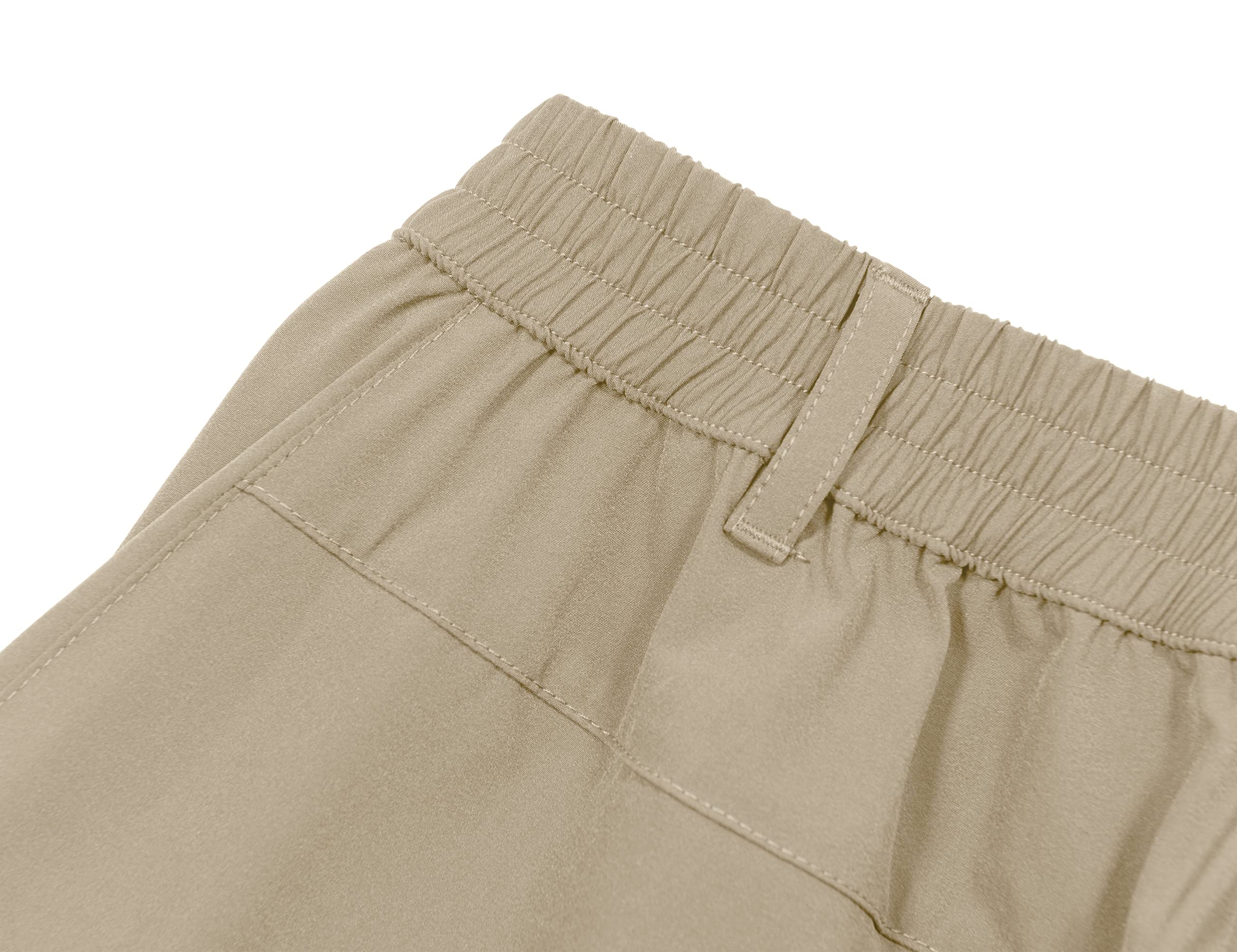 Little Donkey Andy khaki shorts on model suited for running and golf.