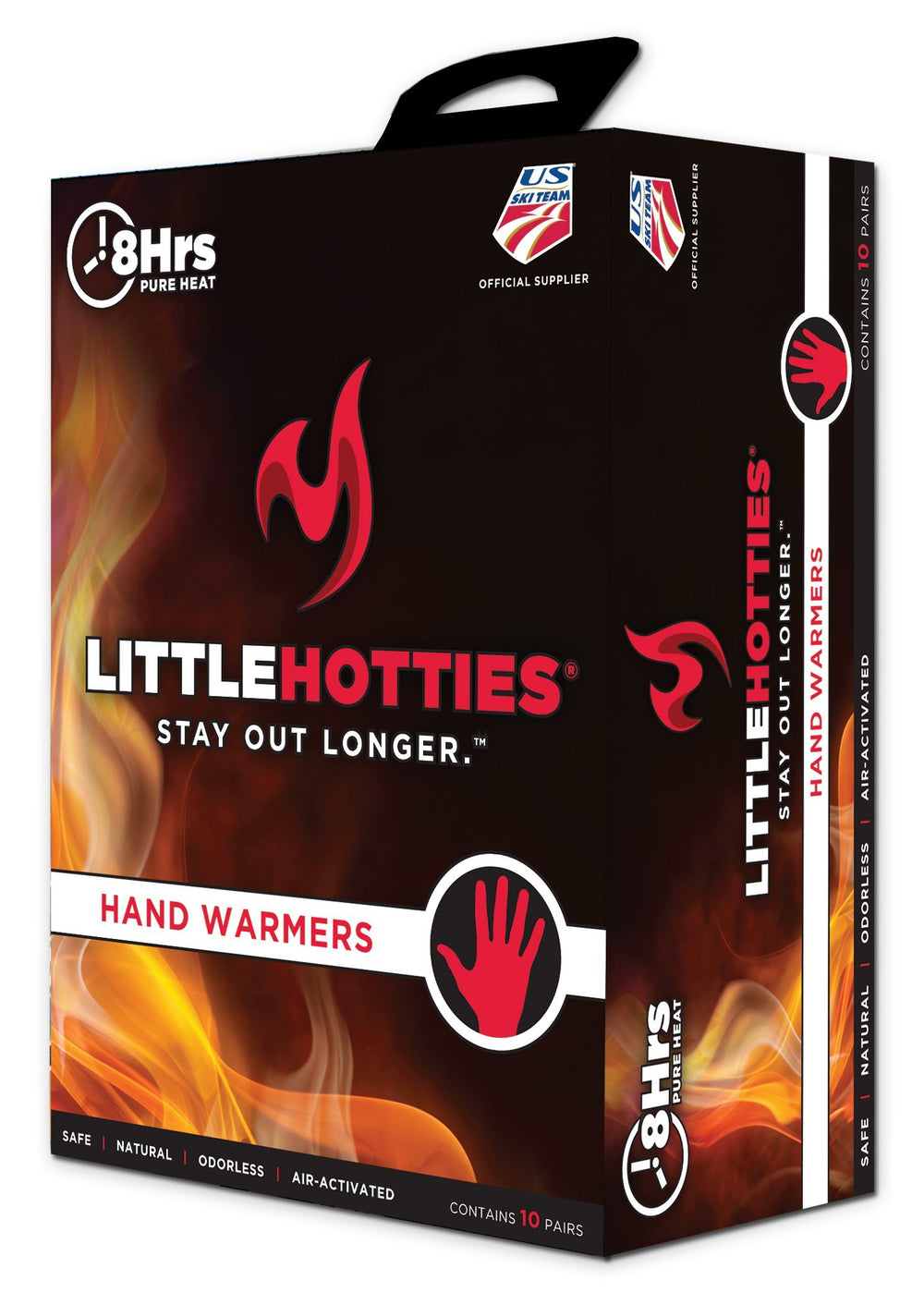 Little Hotties 10-pair black hand warmers handy for cold commutes.