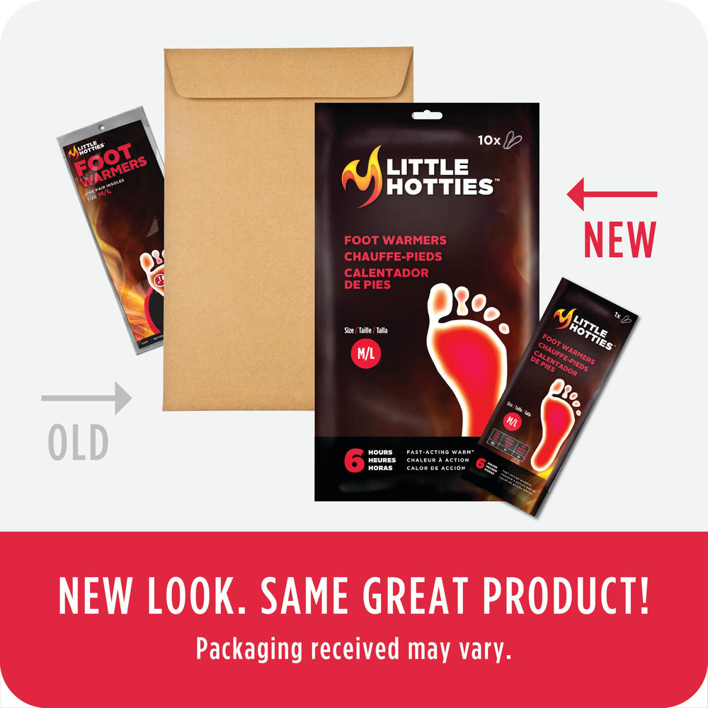Little Hotties bundle two packs inside shoe provides all day warmth.