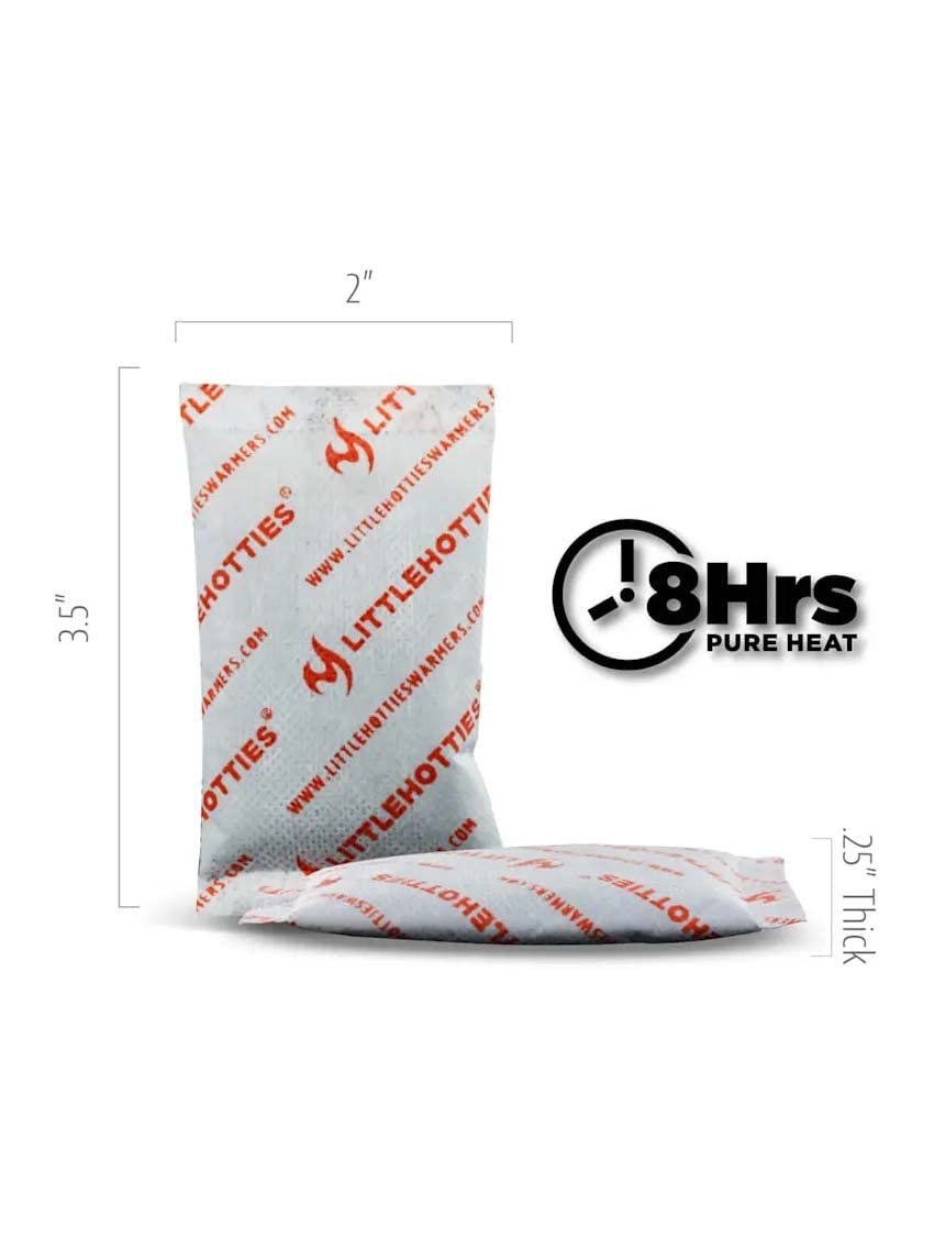 Little Hotties activation heat release for instant warmth during winter sports.
