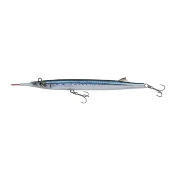 Little Jack Sayoris 135 sinking pencil lure with BKK treble hooks for precise casting and versatile depth range.