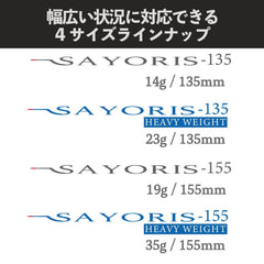 Sayoris natural roll action with halfbeak silhouette for lifelike movement underwater.