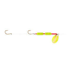 Little Joe Floating Worm Harness Chartreuse Gold LR742 for versatile freshwater fishing in any weather.