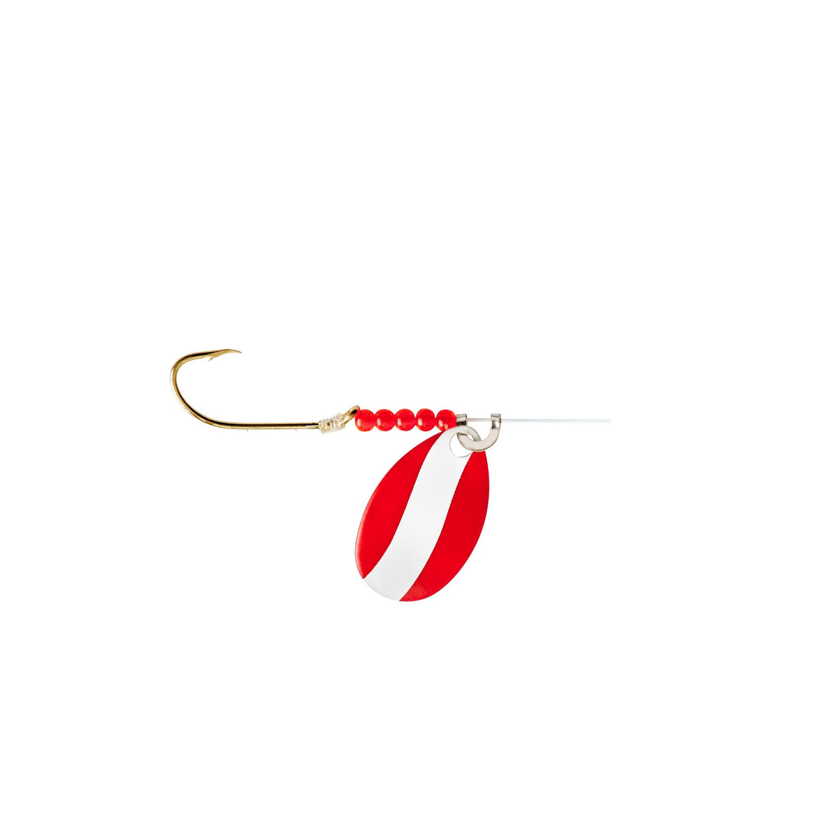 Little Joe Lindy Techni-Glo red devil spinner for drifting with live bait