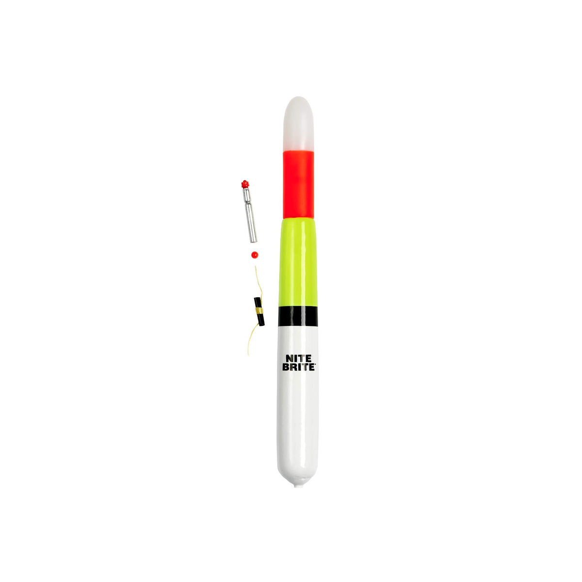 Little Joe Nite Brite lighted pole float in orange, yellow, white for high visibility on water.