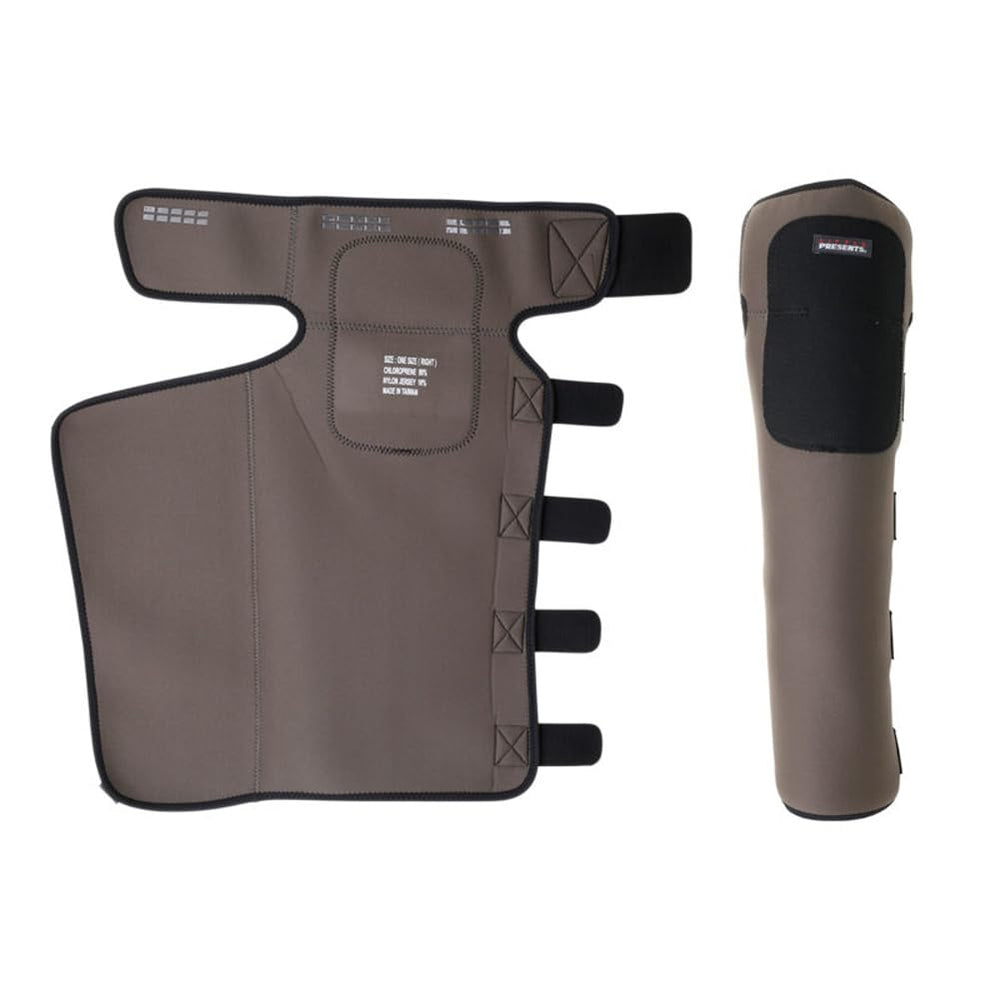 Little Presents AC-70 wader gaiter worn over a wader reduces drag.
