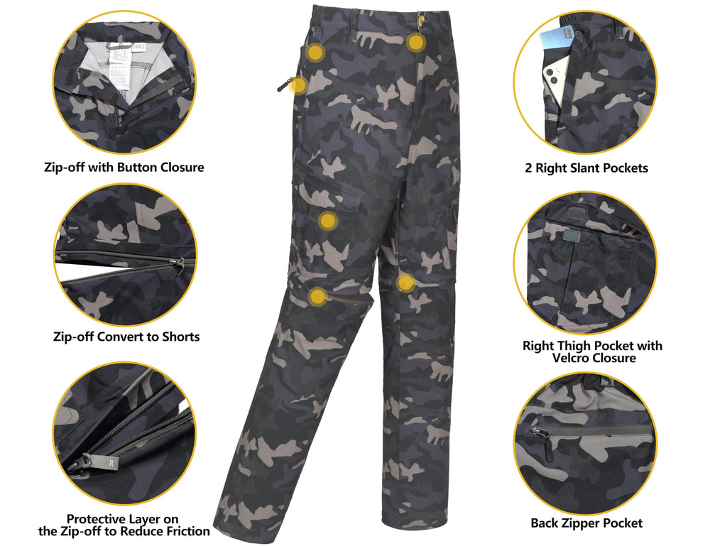 Little Donkey Andy pants featuring 4-way stretch and adjustable waist for freedom of movement.