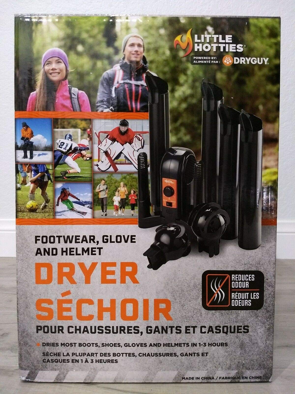 Little Hotties footwear dryer set-up for quick odor refresh and gear drying.