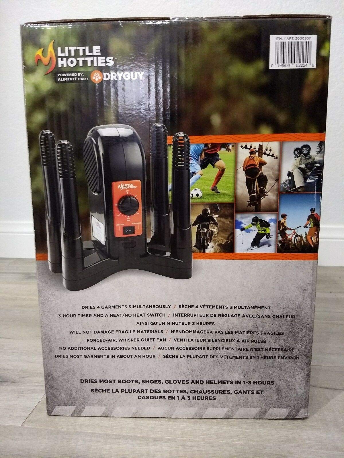 Little Hotties glove dryer in action speeds drying while reducing odor buildup.