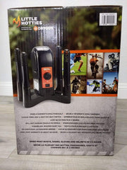 Little Hotties glove dryer in action speeds drying while reducing odor buildup.