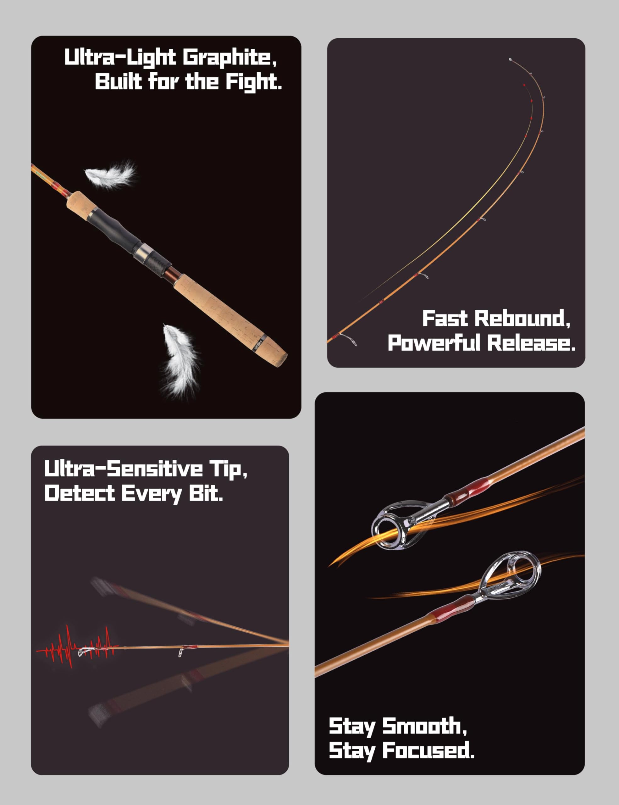 LITTMA Breeze lightweight setup ideal for trout and crappie in freshwater.