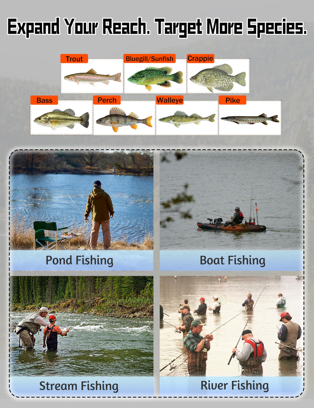 LITTMA Breeze trout and crappie fishing setup for freshwater anglers