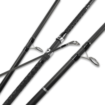 LITTMA 9ft surf rod with graphite construction enables long, precise casts.