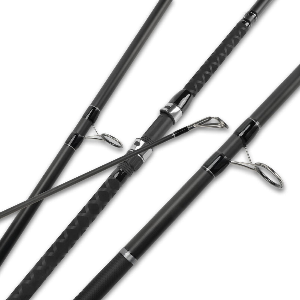 LITTMA 9ft surf rod with graphite construction enables long, precise casts.