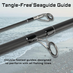 LITTMA surf rod XDPS reel seat shown for secure saltwater use