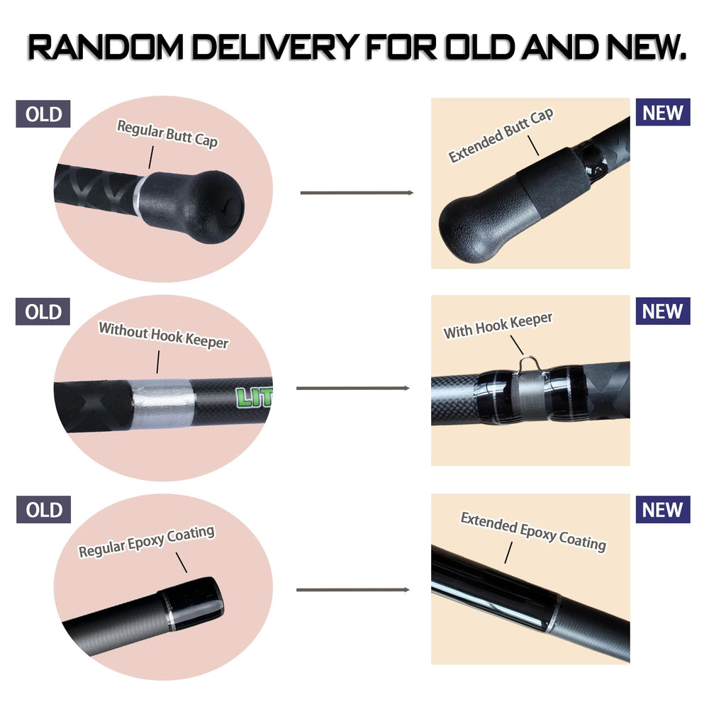 LITTMA shrink-grip handles offer secure hold in wet conditions.