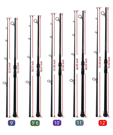 LITTMA surf-spinning rod 10ft graphite blank in action for shore anglers.