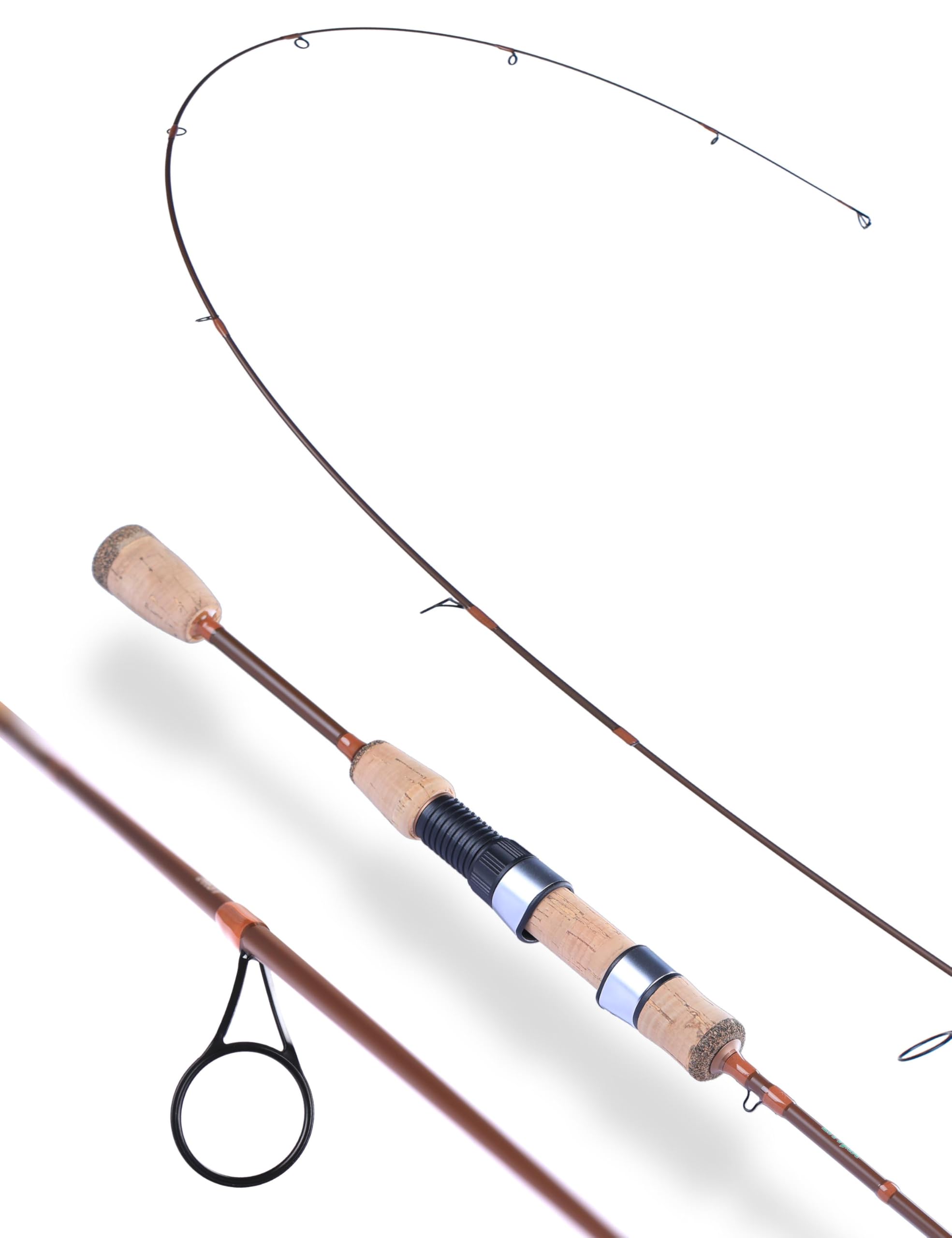 LITTMA Trout&PANFISH ultralight rod with brown carbon fiber blank enables precise finesse casting