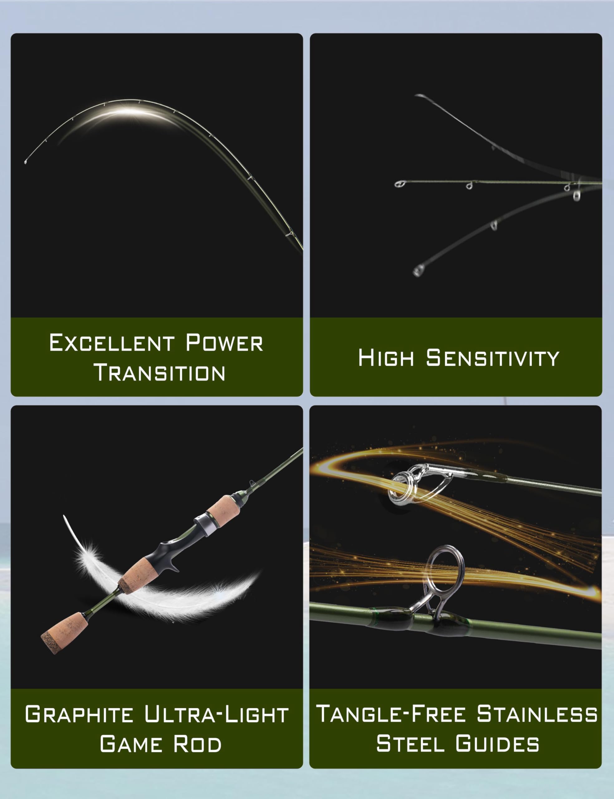 LITTMA Wild Streams stainless-steel guides resist corrosion for durability.