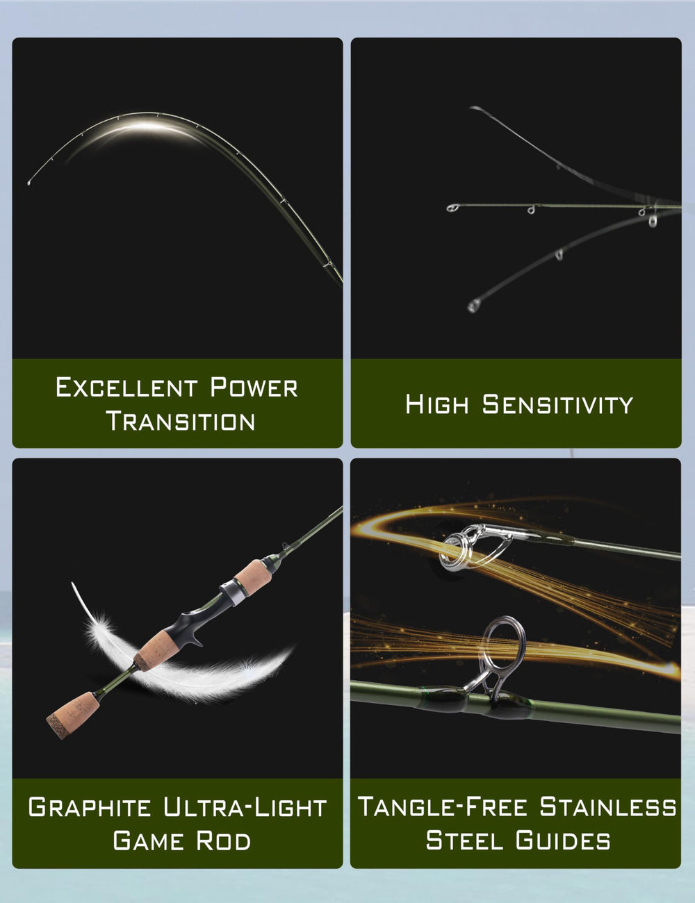 LITTMA Wild Streams stainless-steel guides resist corrosion for durability.
