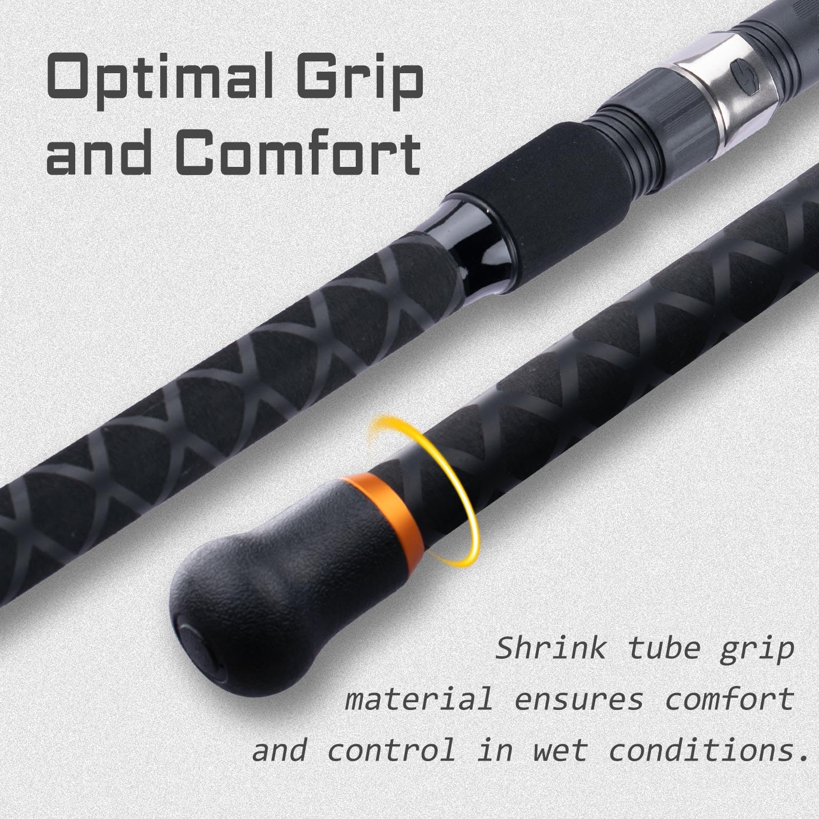 Close-up of precision guides on LITTMA All Rounder graphite rod