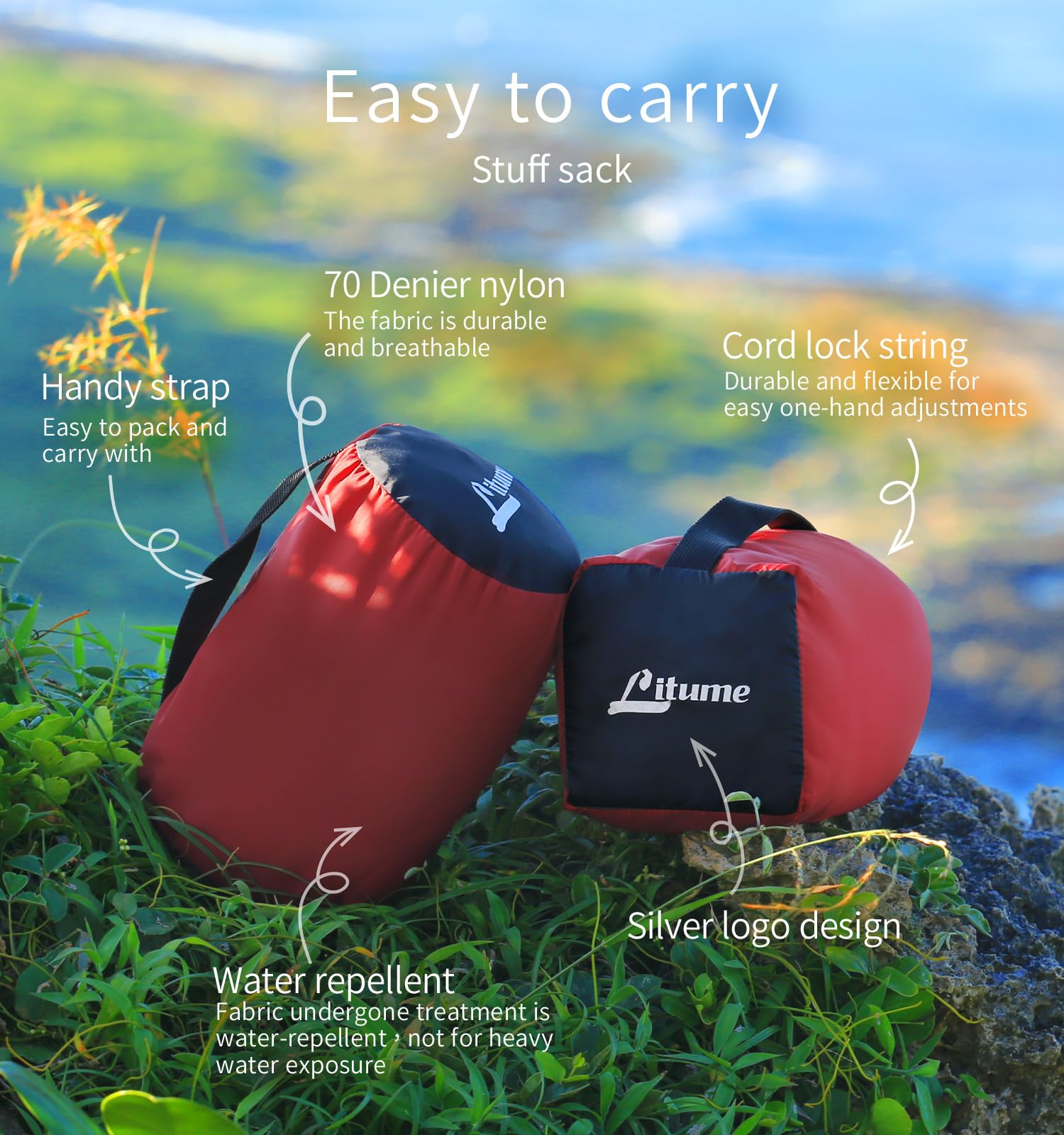 Litume liner in hostel and hotel setting showing added warmth and comfort while traveling.