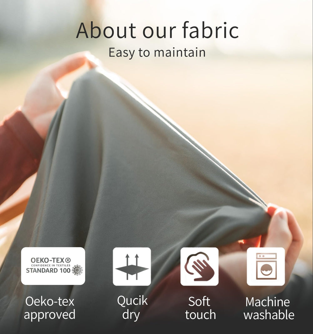 Litume Thermolite liner soft-touch fabric provides skin-friendly comfort on camping trips.