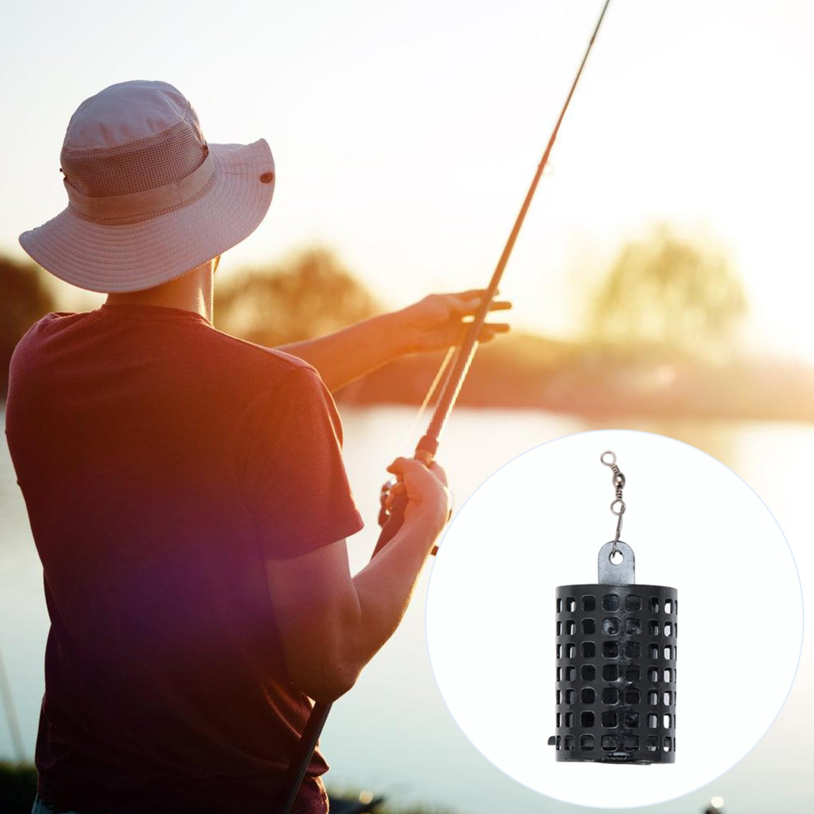 LIURONGNI Round Fishing Feeder Cage - 30g