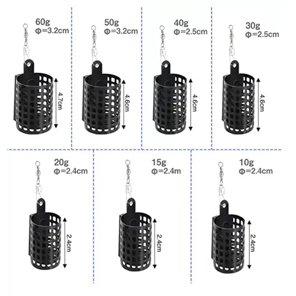 LIURONGNI Round Fishing Feeder Cage - 60g
