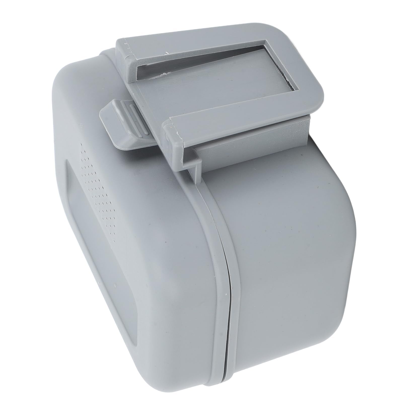 Close-up of secure latch and easy-open mechanism