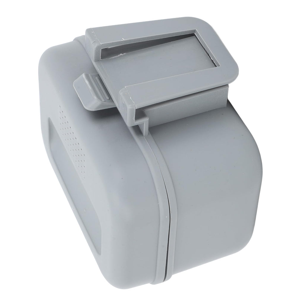 Close-up of secure latch and easy-open mechanism