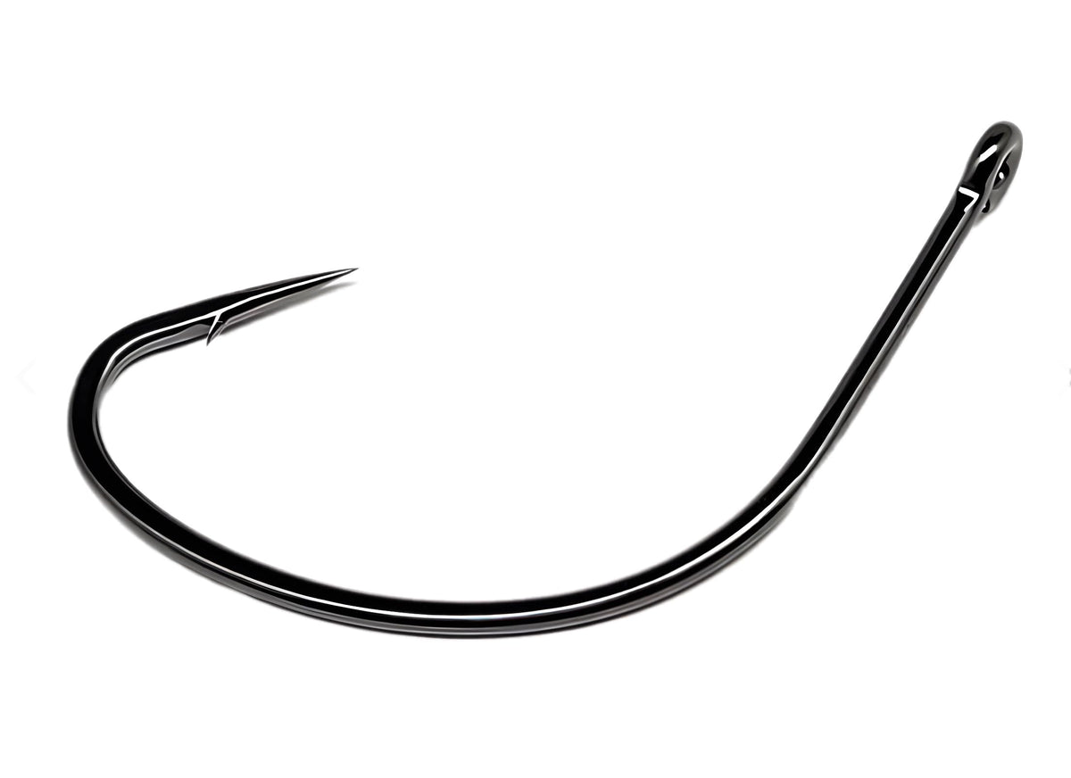 Live Bait Wide Gap Hook 2/0 in a 25 pack with Black Nickel finish