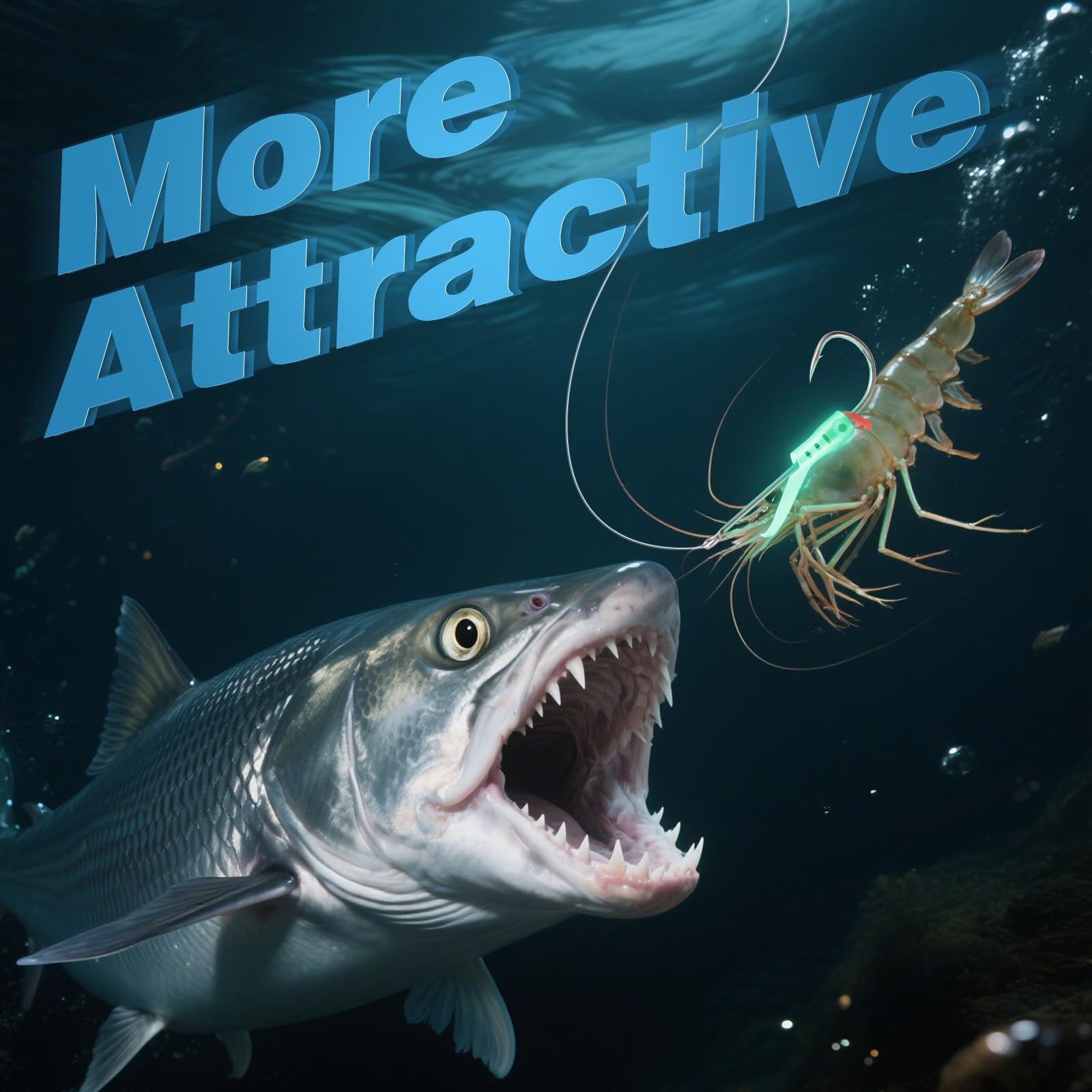 Live shrimp bait protection design with front and rear snap-on