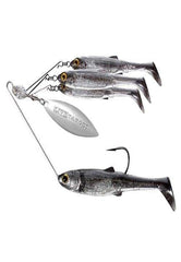 LIVE TARGET baitball rig medium smoke silver for mid-size fish in freshwater and saltwater.