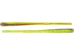 LIVE TARGET Finesse Worm Chartreuse/Brown ideal for finesse bass setups and subtle bottom presentations
