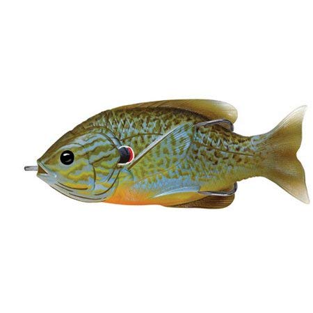 LIVE TARGET Hollow Body Sunfish blue pumpkinseed; performs well in thick cover.